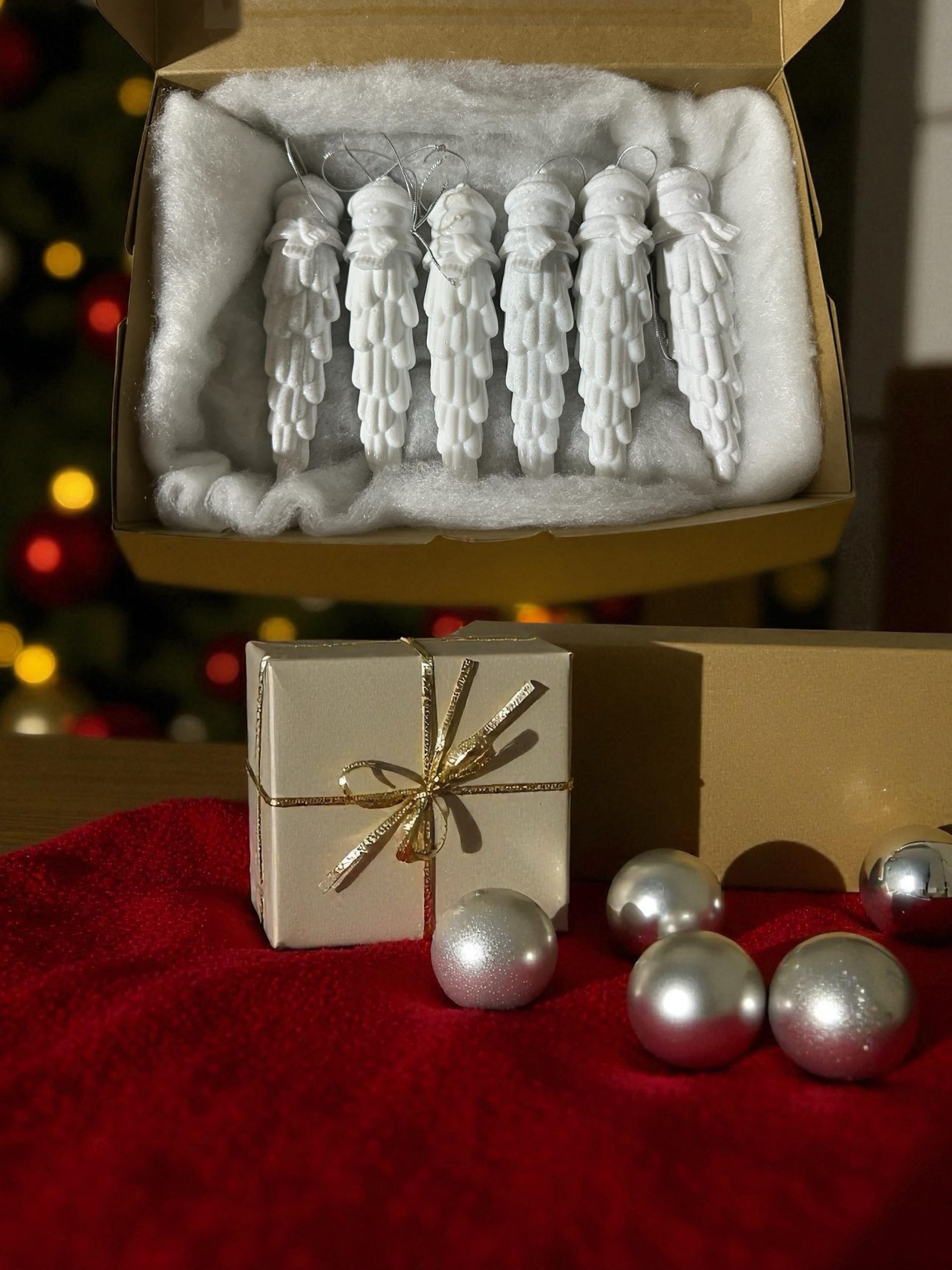 Boxes of 6 Handmade Christmas Tree Decorations - Image 3