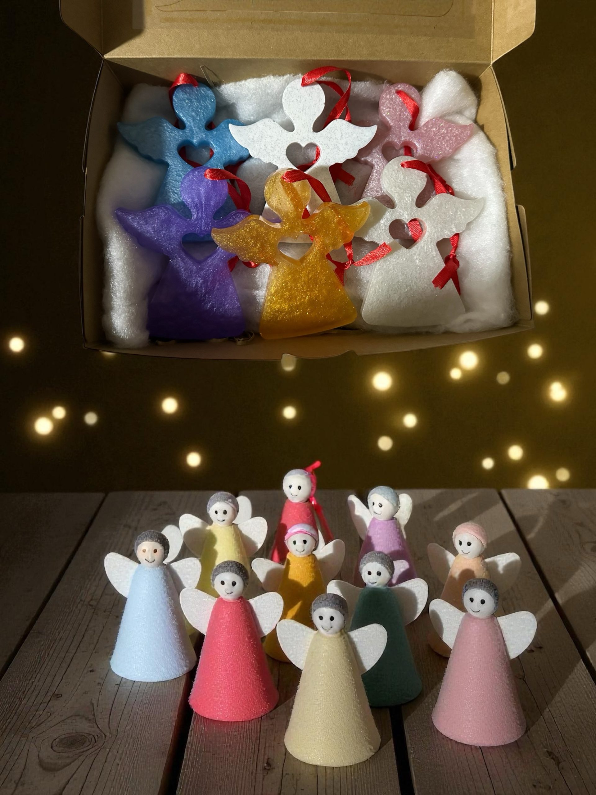 Boxes of 6 Handmade Christmas Tree Decorations - Image 7