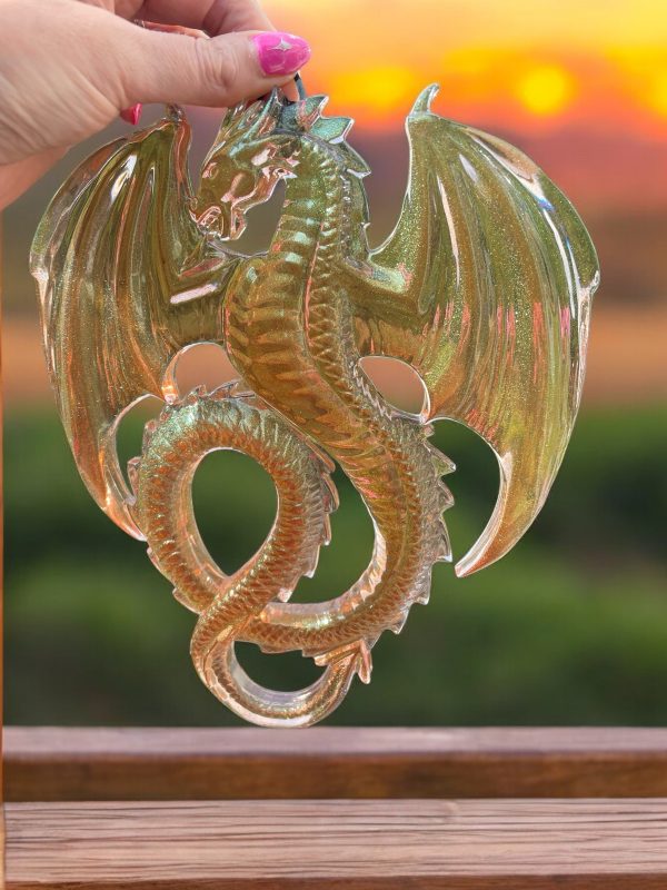Handmade Resin Dragon Wall Arts - Image 4