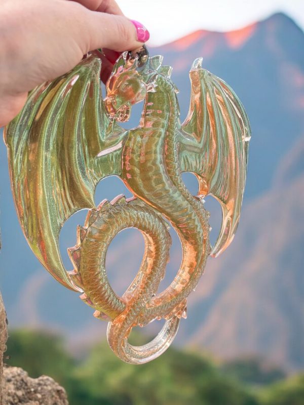 Handmade Resin Dragon Wall Arts - Image 3