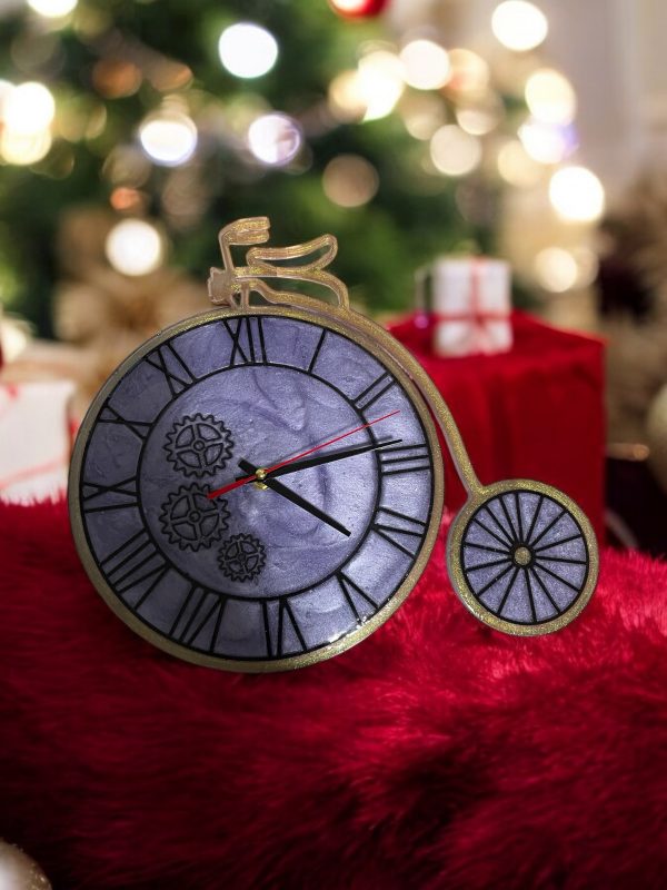 Handmade Resin Wall Clock - Image 2