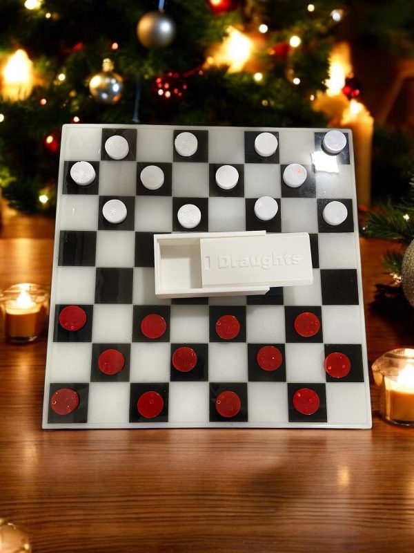 Handmade Resin Chess Board Coffee Table & Pieces - Image 2