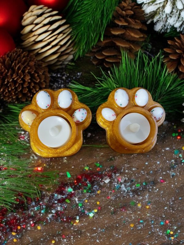 Handmade Paw Resin Tea Light Holders - Image 4