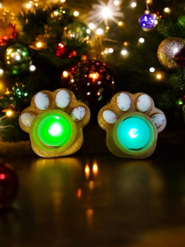 Handmade Paw Resin Tea Light Holders - Image 5