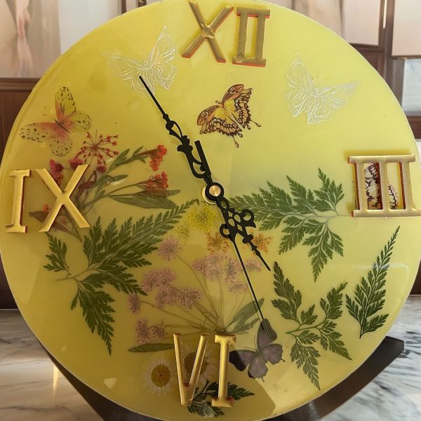 Handmade Resin Wall Clock - Image 8