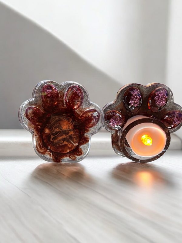 Handmade Paw Resin Tea Light Holders - Image 8