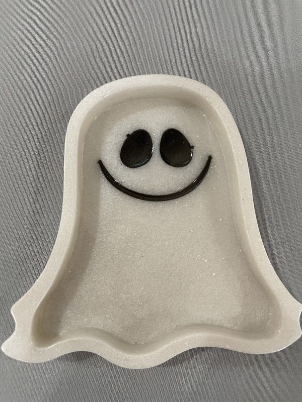 Handmade Resin Ghost Treat Dish - Image 3