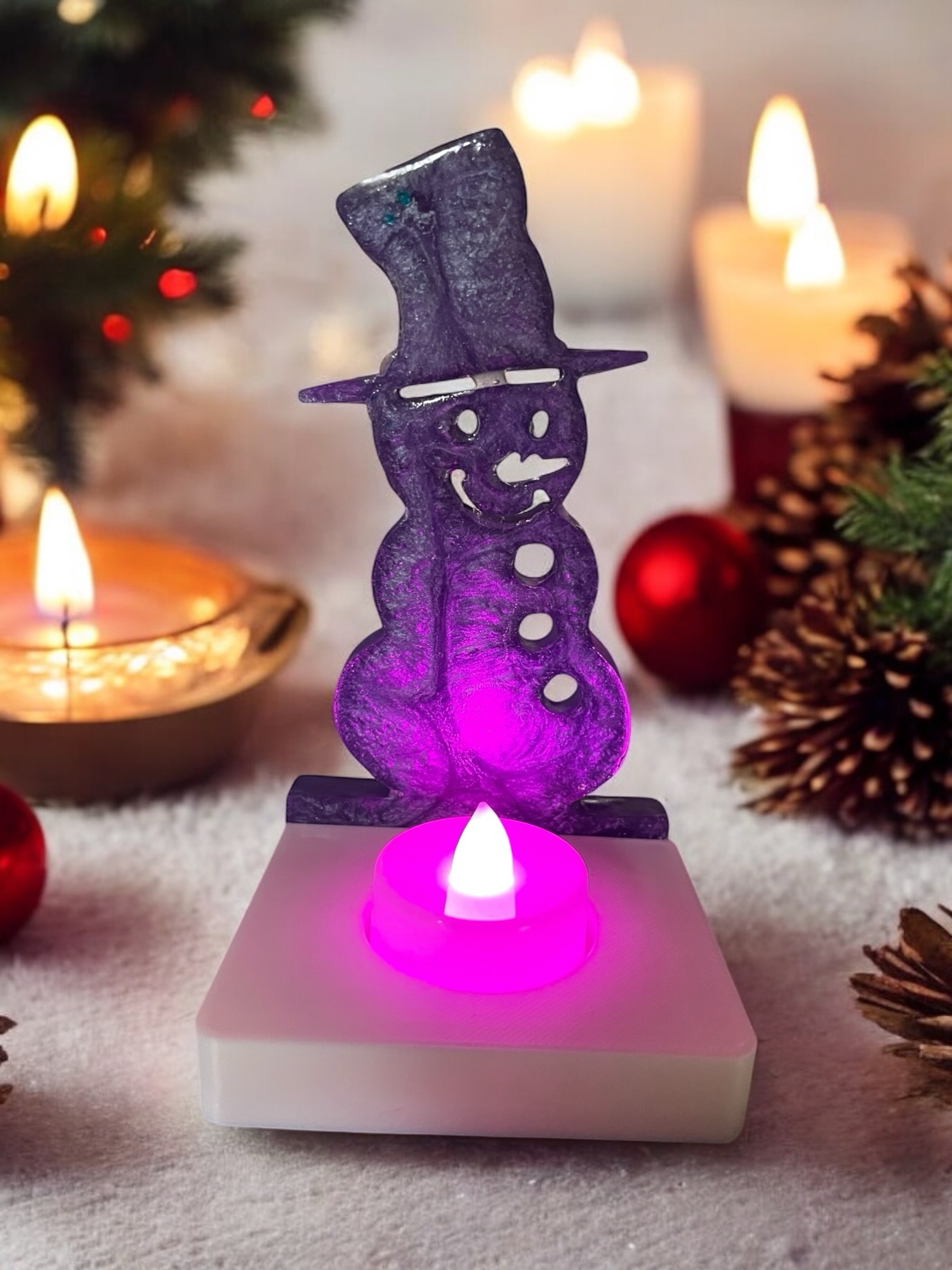 Snowman Tea Light Holder - Image 3