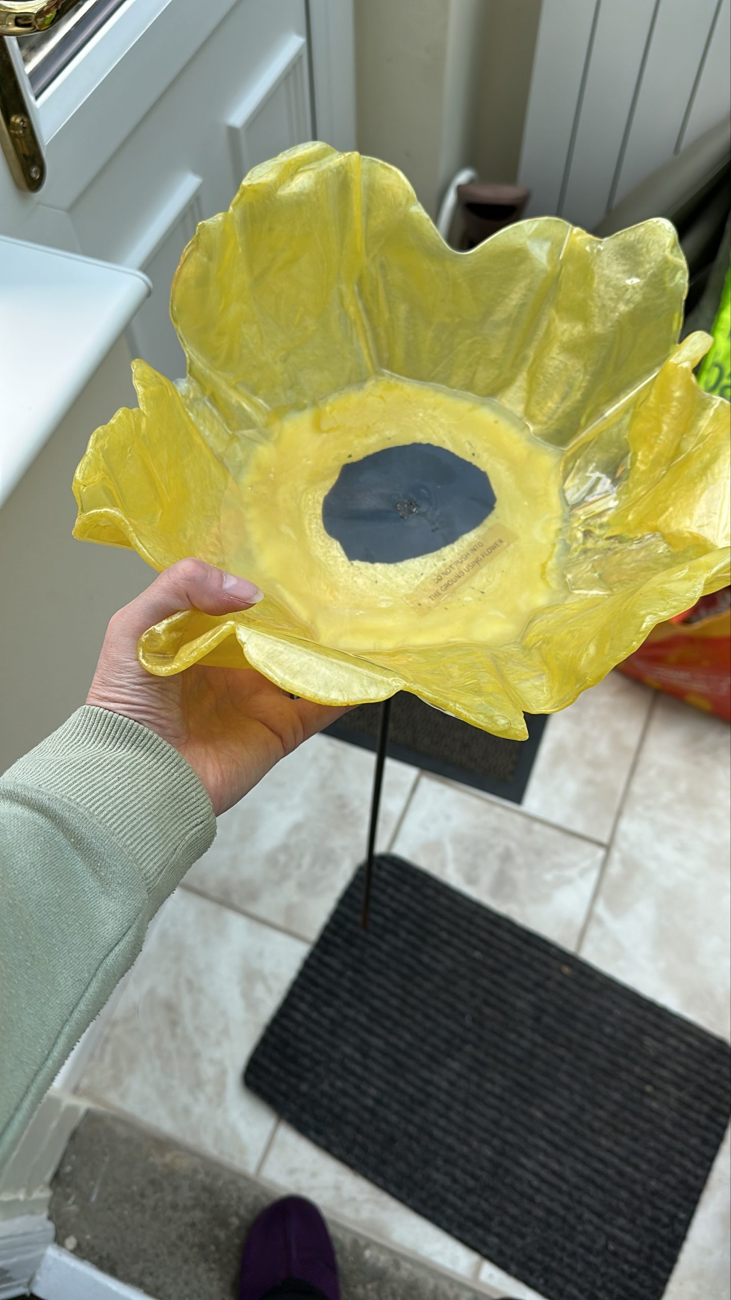 Handmade Poppy Design Bird Bath - Image 2