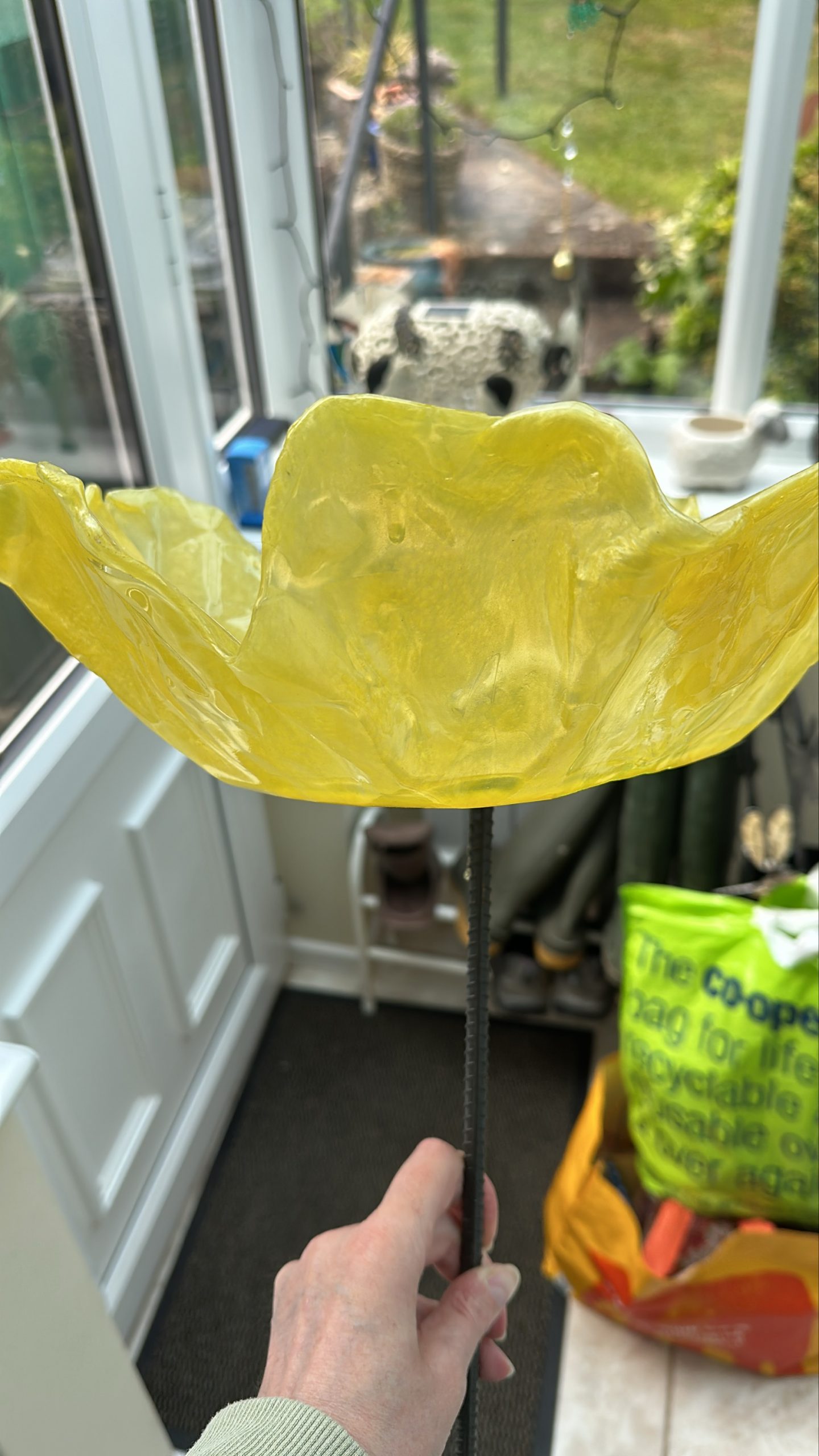 Handmade Poppy Design Bird Bath - Image 3