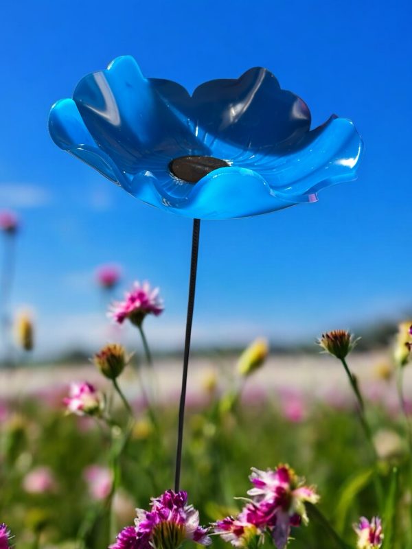 Handmade Resin Flower Design Bird Bath - Image 5
