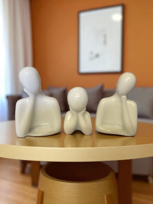Handmade Resin Thinkers (set of 3) - Image 3