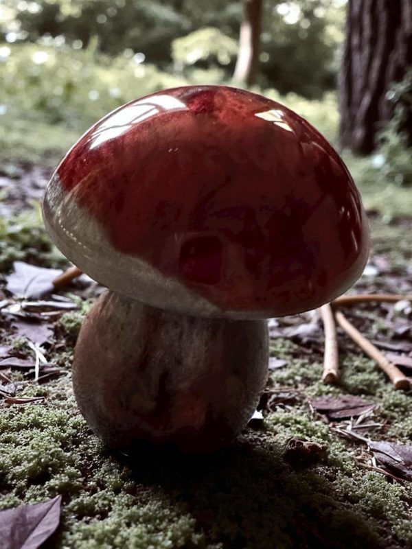 Handmade Resin Mushroom Trio Ornaments