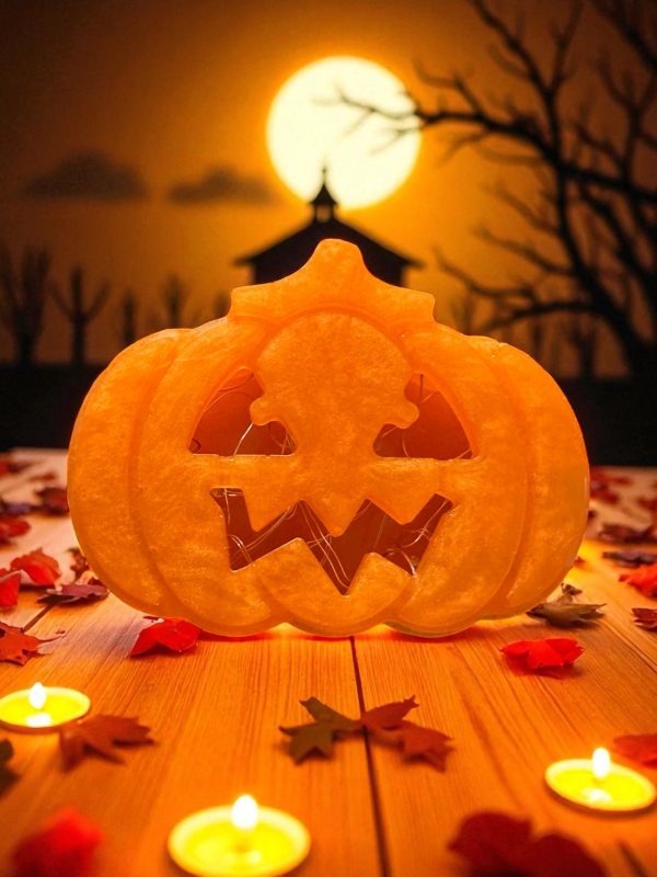 Handmade Resin Light up Pumpkins - Image 4