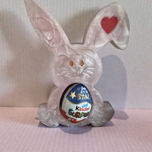 Handmade Resin Rabbit Egg Holder